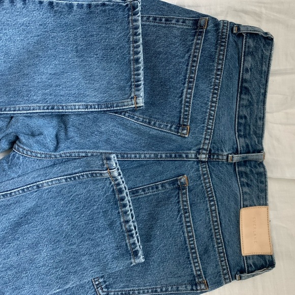 Everlane 90s Cheeky Jeans In Atlantic Blue Size 27 Cropped - Picture 11 of 12